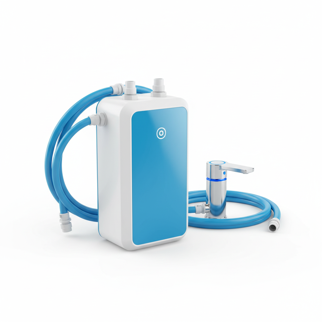 Under sink water filter system for point-of-use filtration